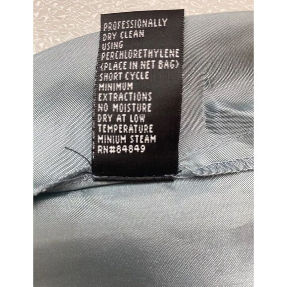 Carmen Marc Valvo Woman 6 Blue Sparkly Fairy Prom Embroidered Lace Beaded Skirt - Picture 5 of 16